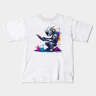 Robot Graffiti Kids T-Shirt